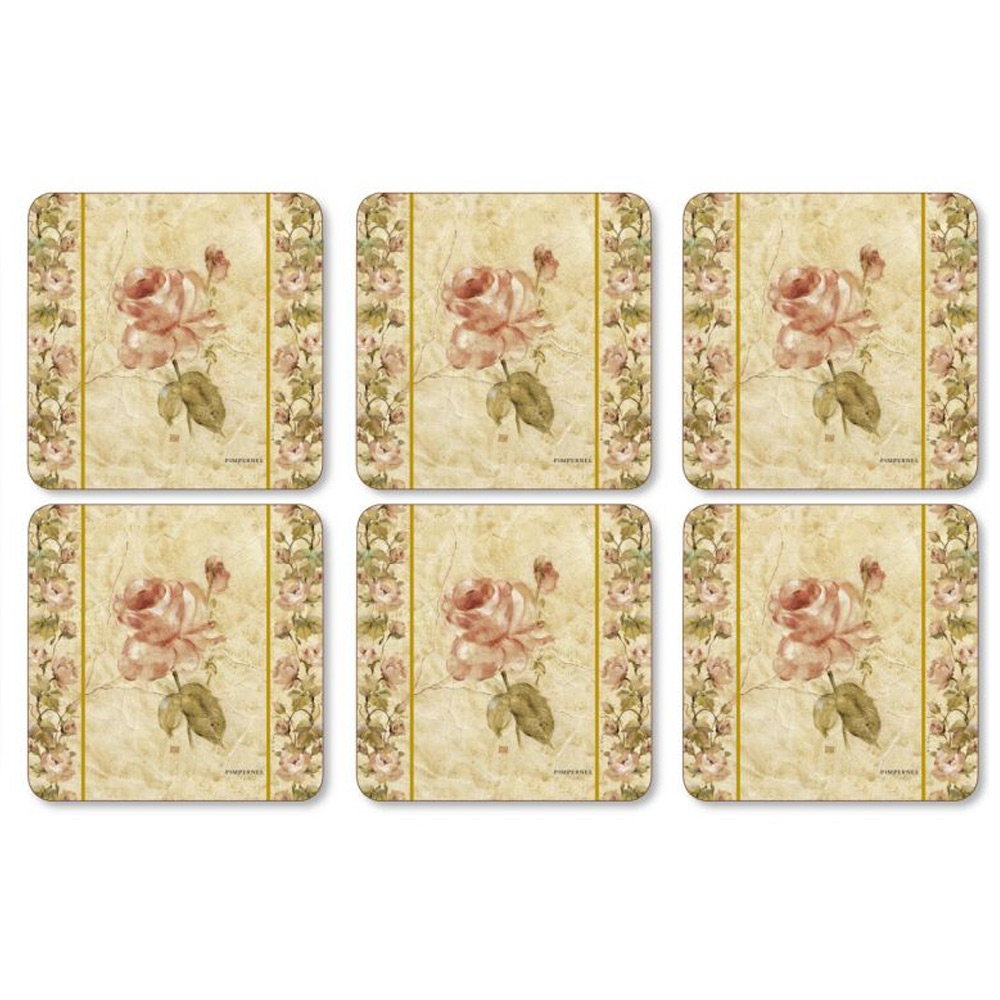 Onderzetter antique rose linen, set van 6