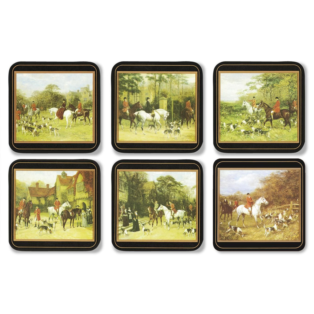 Onderzetter Tally ho, set van 6 Onderzetter Tally ho, set van 6