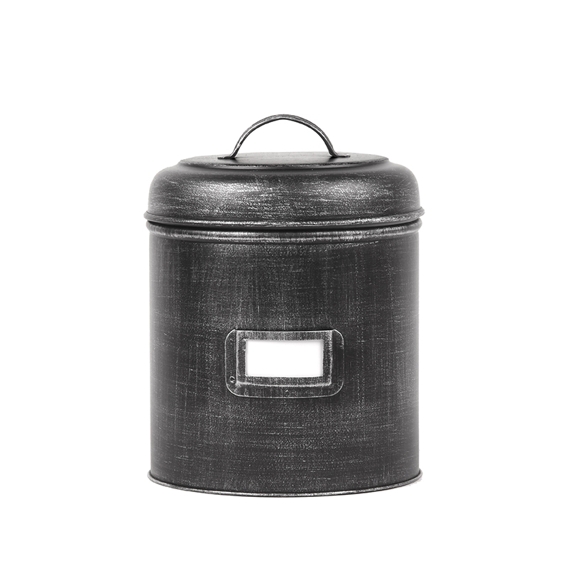 Opbergblik Opbergblik - Zwart - Metaal - XL - 20x20x25 cm Opbergblik Opbergblik - Zwart - Metaal - XL - 20x20x25 cm