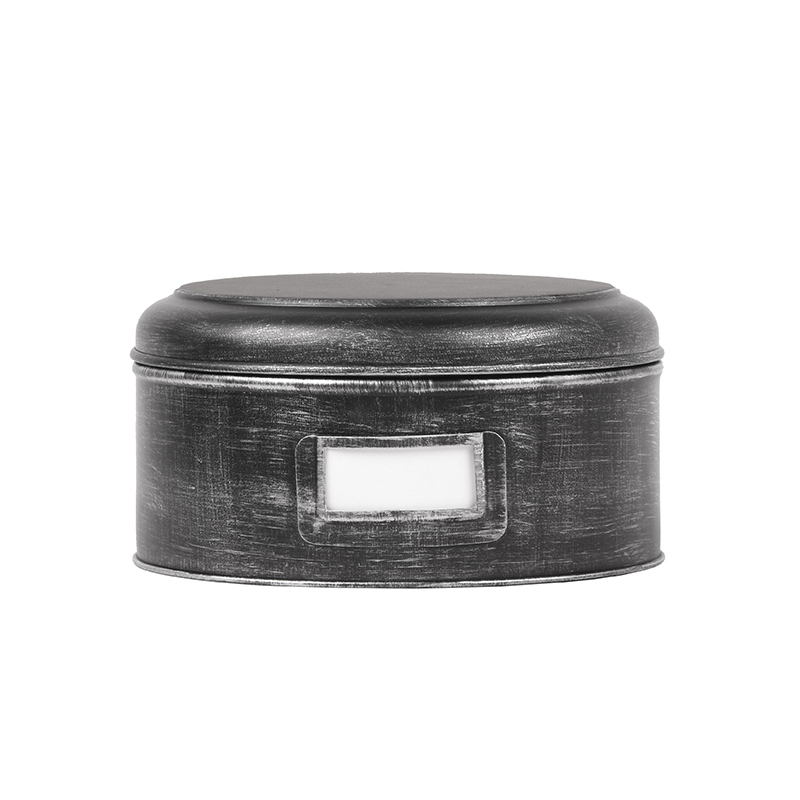 Opbergblik Opbergblik - Zwart - Metaal - XL - 25x25x13 cm
