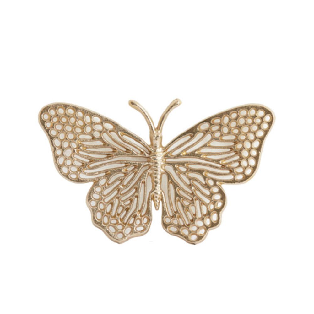 Ornament Butterfly glanzend goud M Ornament Butterfly glanzend goud M