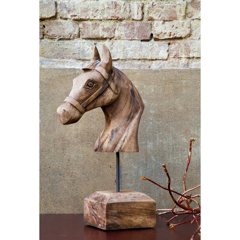 Ornament Horse hout 