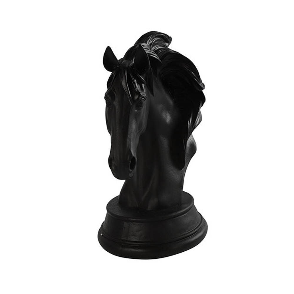 Ornament paard chess zwart