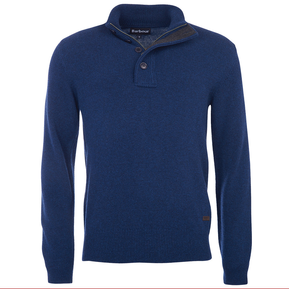 Patch Half Zip Deep blue