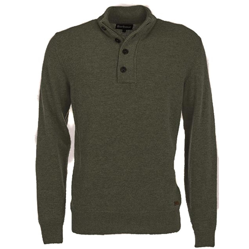 Barbour Patch Half Zip Seaweed barbour kopen in de aanbieding