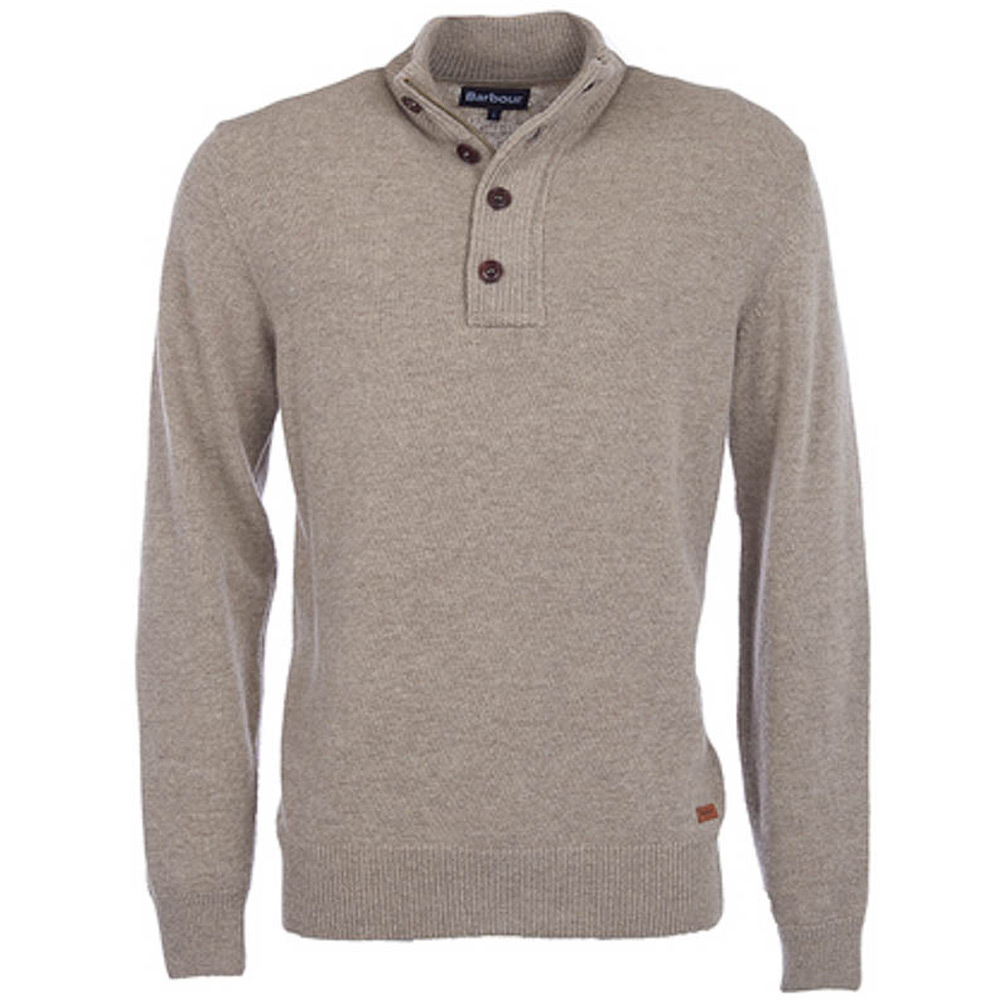 Patch Half Zip Stone