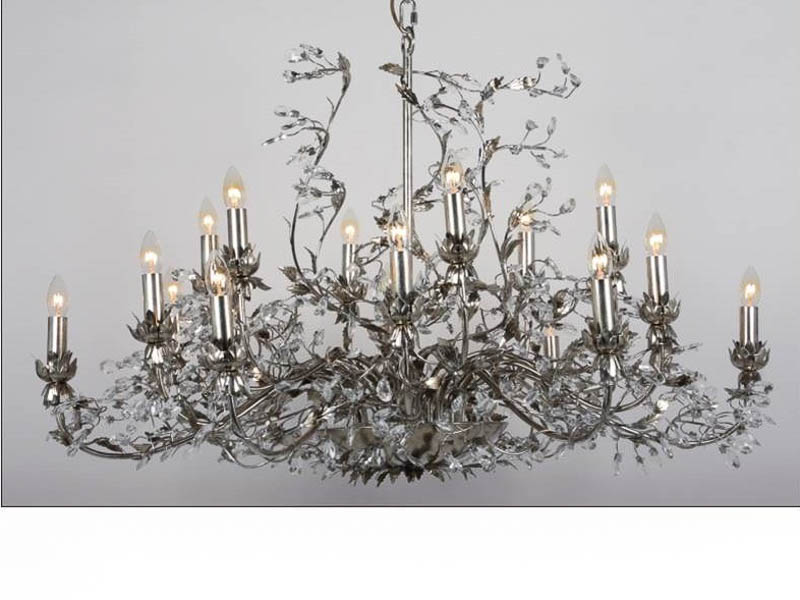 Elegance Round Bladzilver 18 Lichts huismerk kopen in de aanbieding Elegance Round Bladzilver 18 Lichts huismerk kopen in de aanbieding