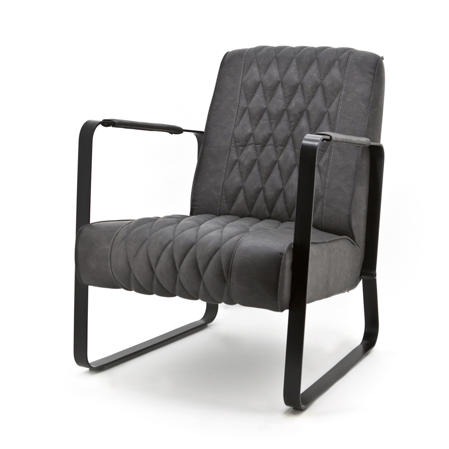 Fauteuil Caro - Taupe Vintage Fauteuil Caro - Taupe Vintage