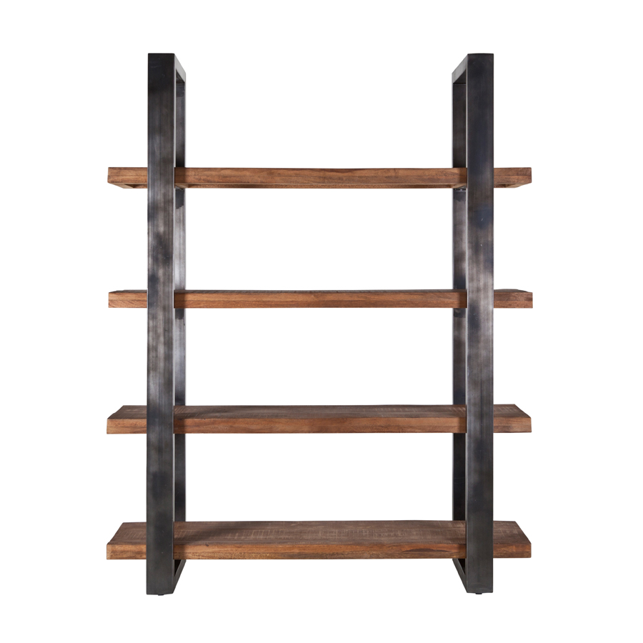 Mango Boekenkast 160cm metaal zwart Mango Boekenkast 160cm metaal zwart