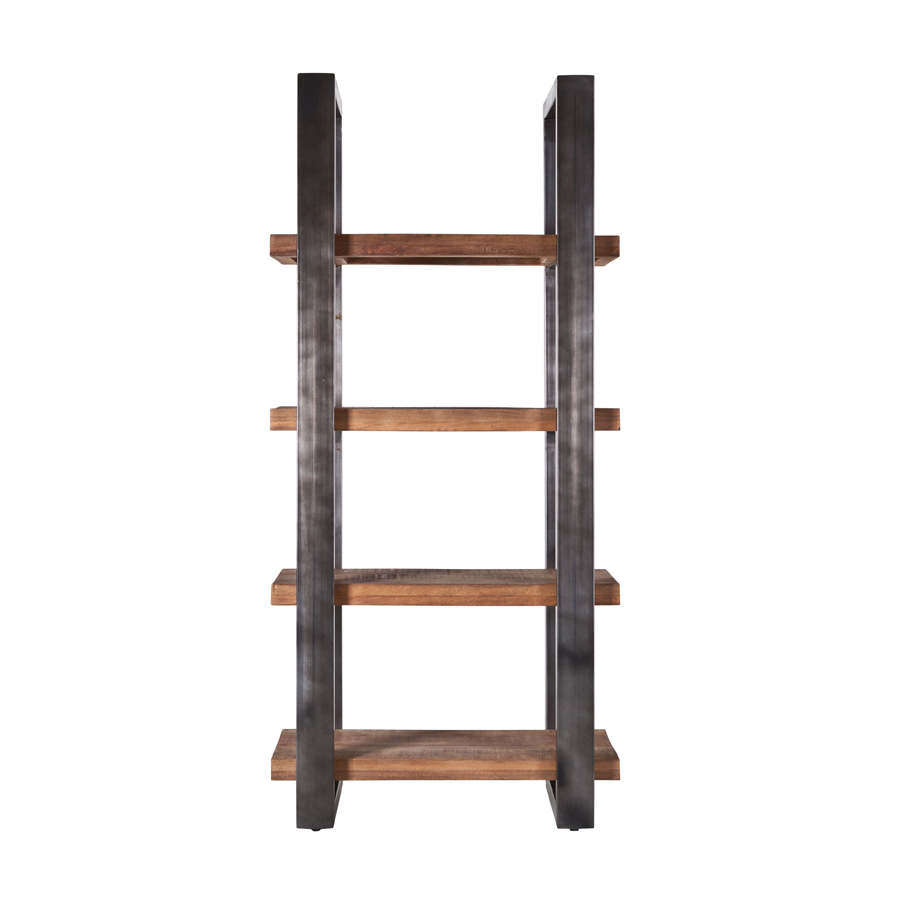 Mango Boekenkast 94cm metaal zwart