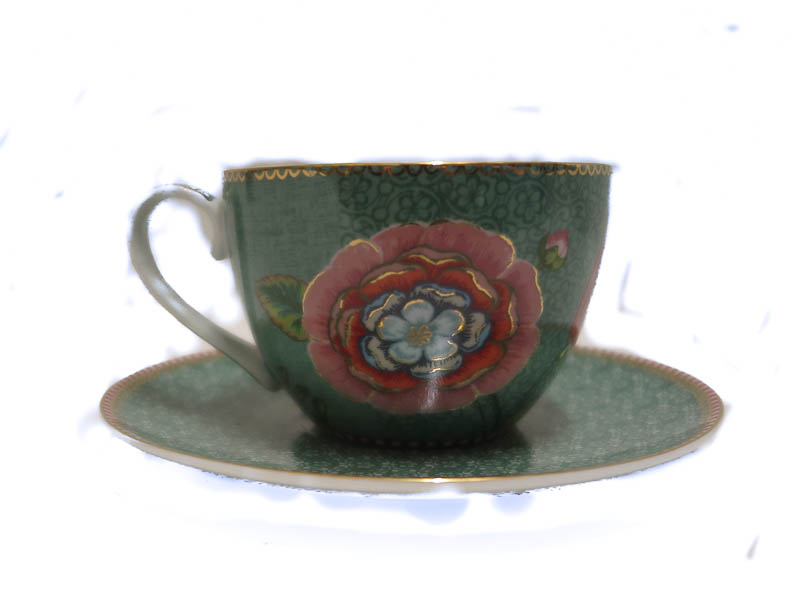 Pip Studio Cappuccino Kop Schotel Spring To Life Green pip studio kopen in de aanbieding