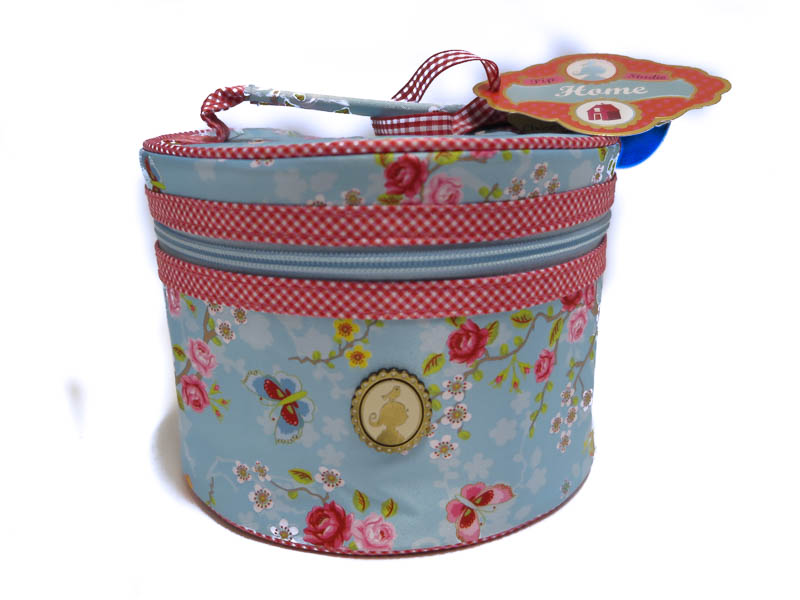 Pip Studio Beautycase M Chinese Rose Round Blue pip studio kopen in de aanbieding