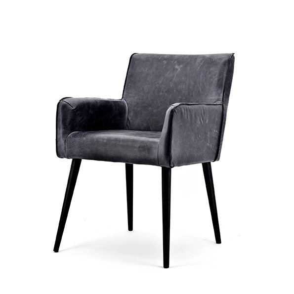 Stoel Sascha Met Arml Zwart Cerato Leder huismerk kopen in de aanbieding Stoel Sascha Met Arml Zwart Cerato Leder huismerk kopen in de aanbieding