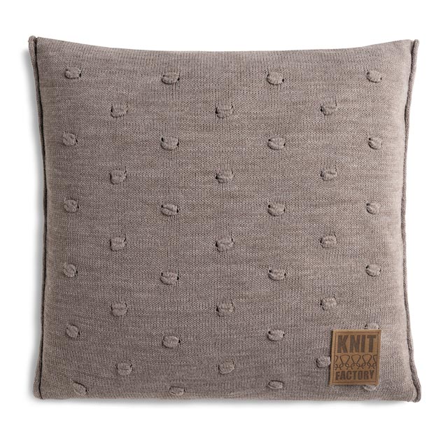 Noa kussen 50x50 taupe