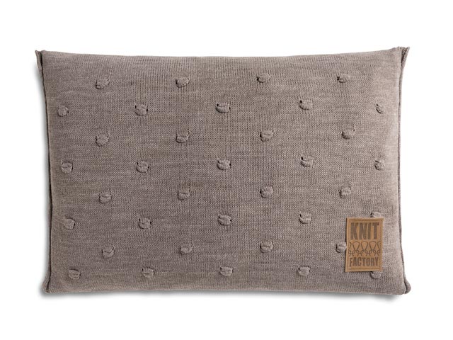 Noa kussen 60x40 taupe
