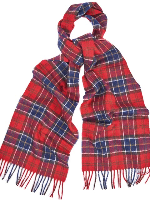 Tartan Lambswool Scarf Red tartan Tartan Lambswool Scarf Red tartan