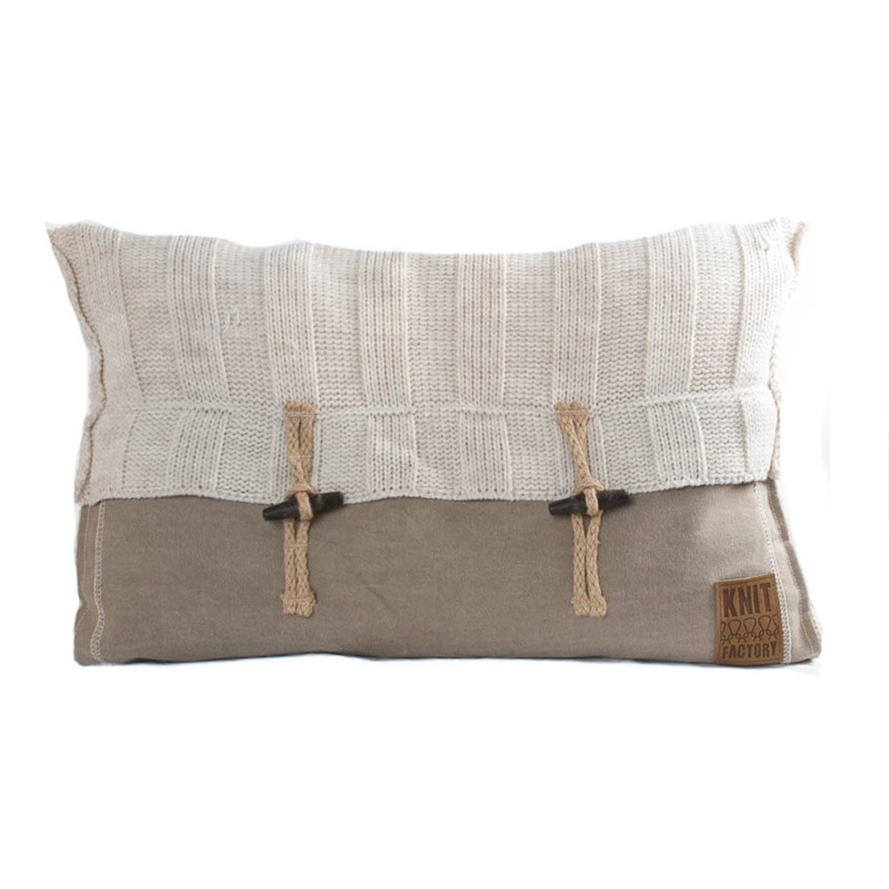 Rib kussen 60 x 40 beige Rib kussen 60 x 40 beige
