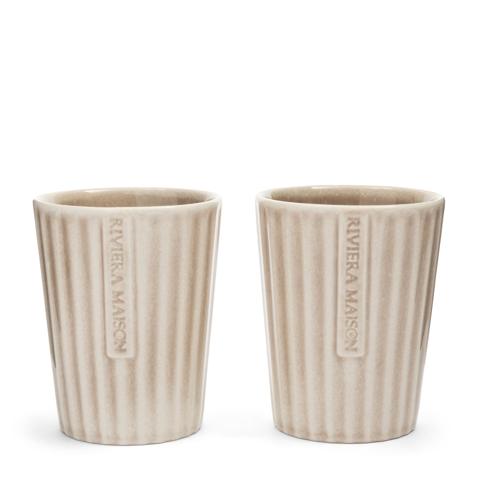 Riviera Maison Classic Ribbed Mok Set van 2