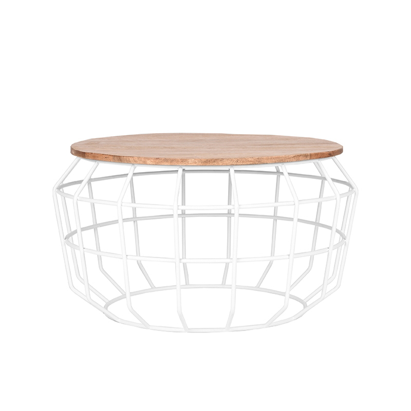 Salontafel Pixel - Wit - Metaal - XL