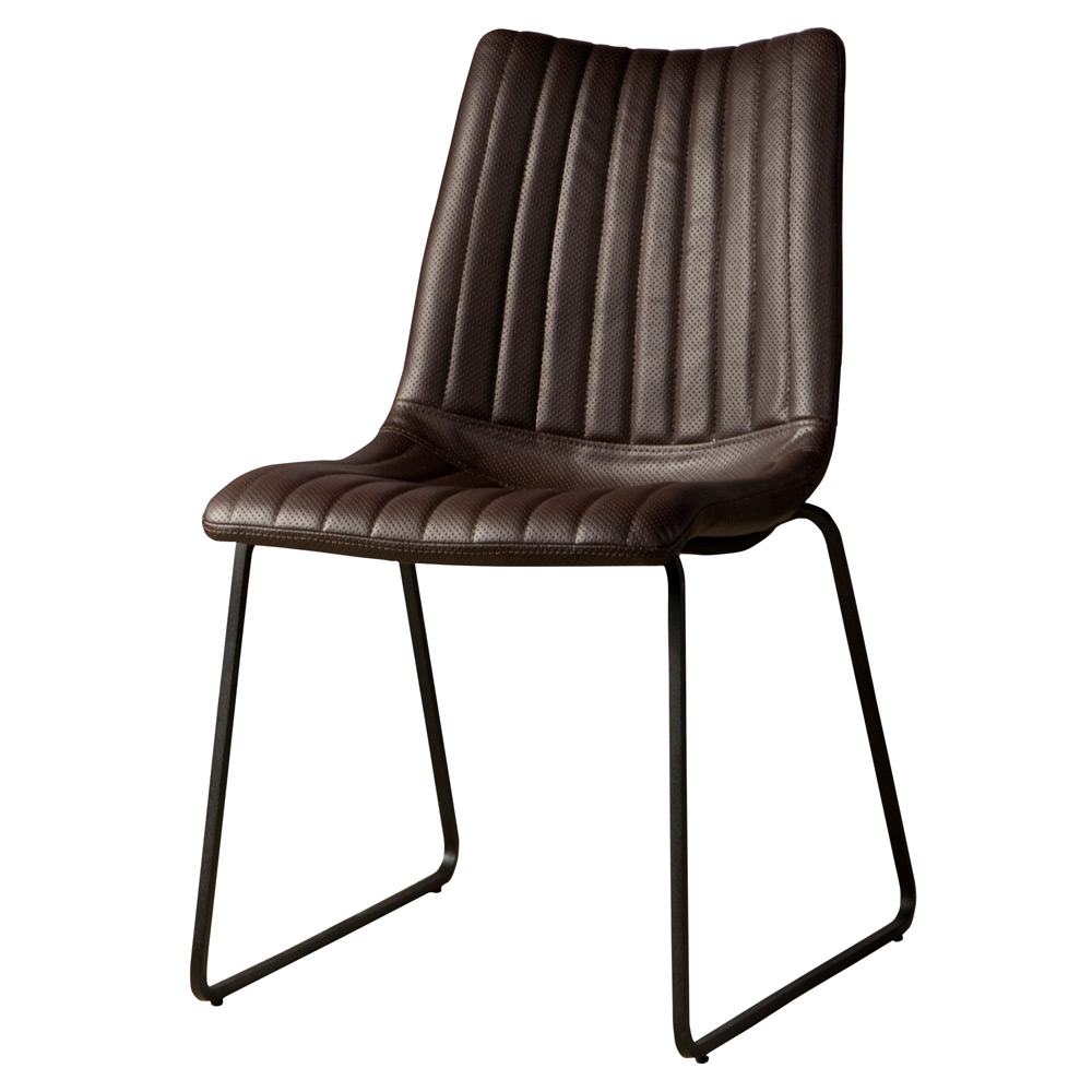 Salou sidechair - PU dark brown Salou sidechair - PU dark brown