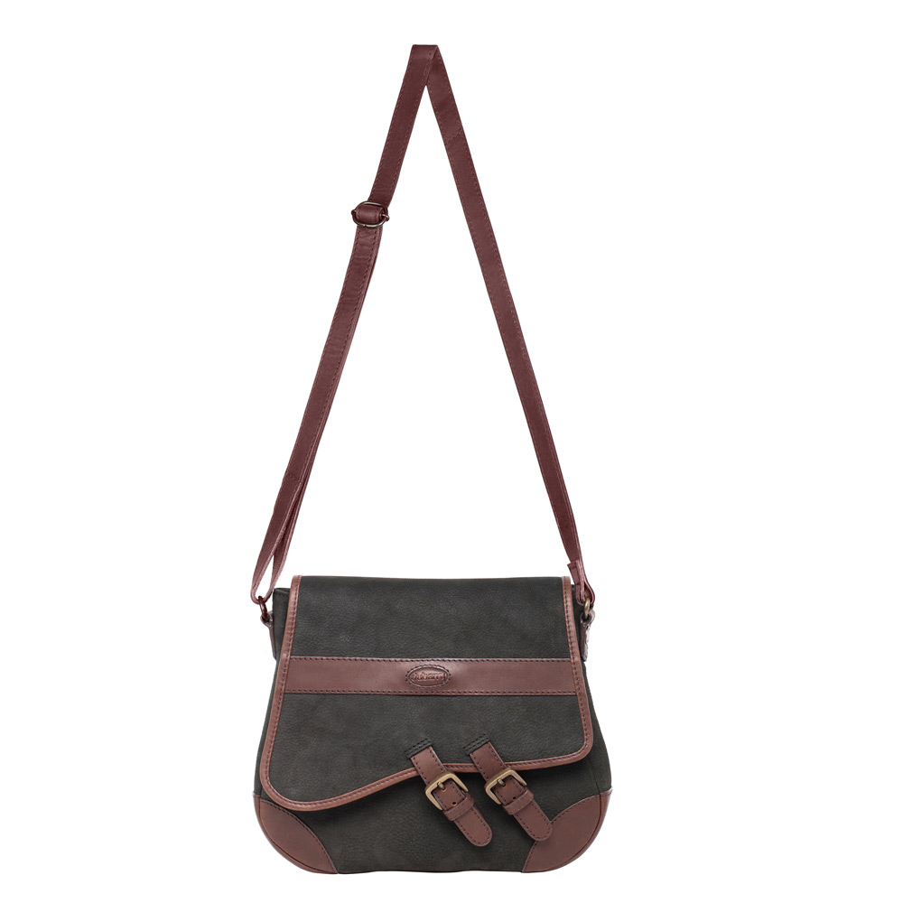 Schoudertas Boyne Black Brown