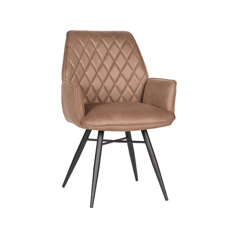 Eetkamerstoel Bink - Stone - Microfiber Eetkamerstoel Bink - Stone - Microfiber