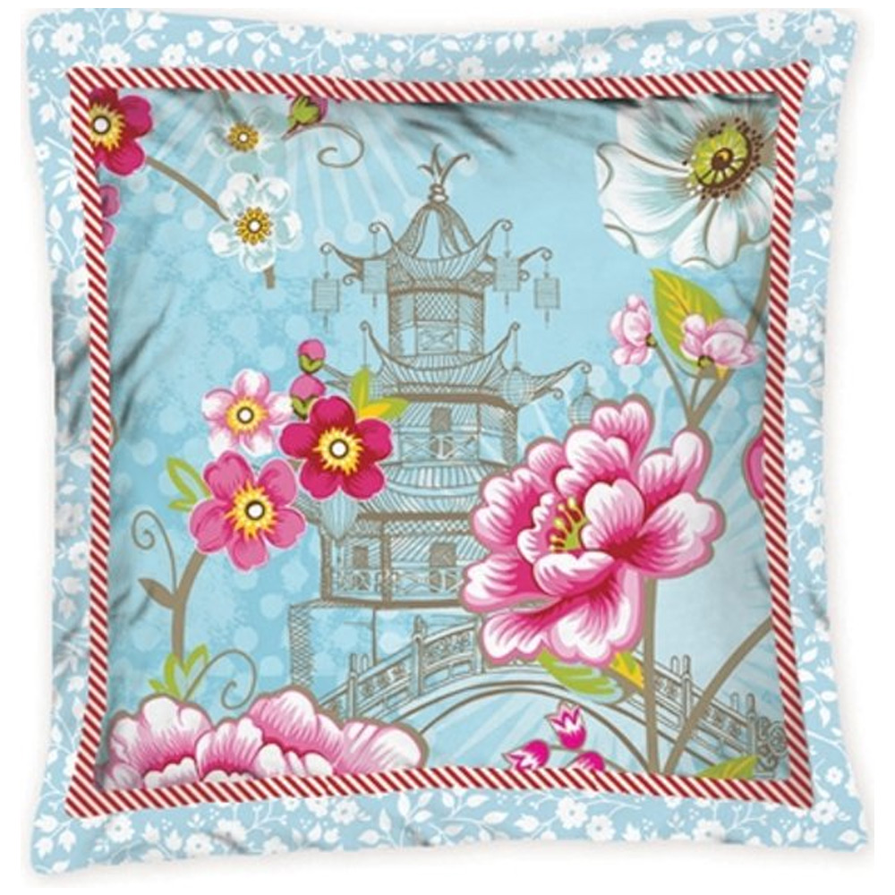 PiP Studio Sierkussen Chinoise Vierkante Blauw
