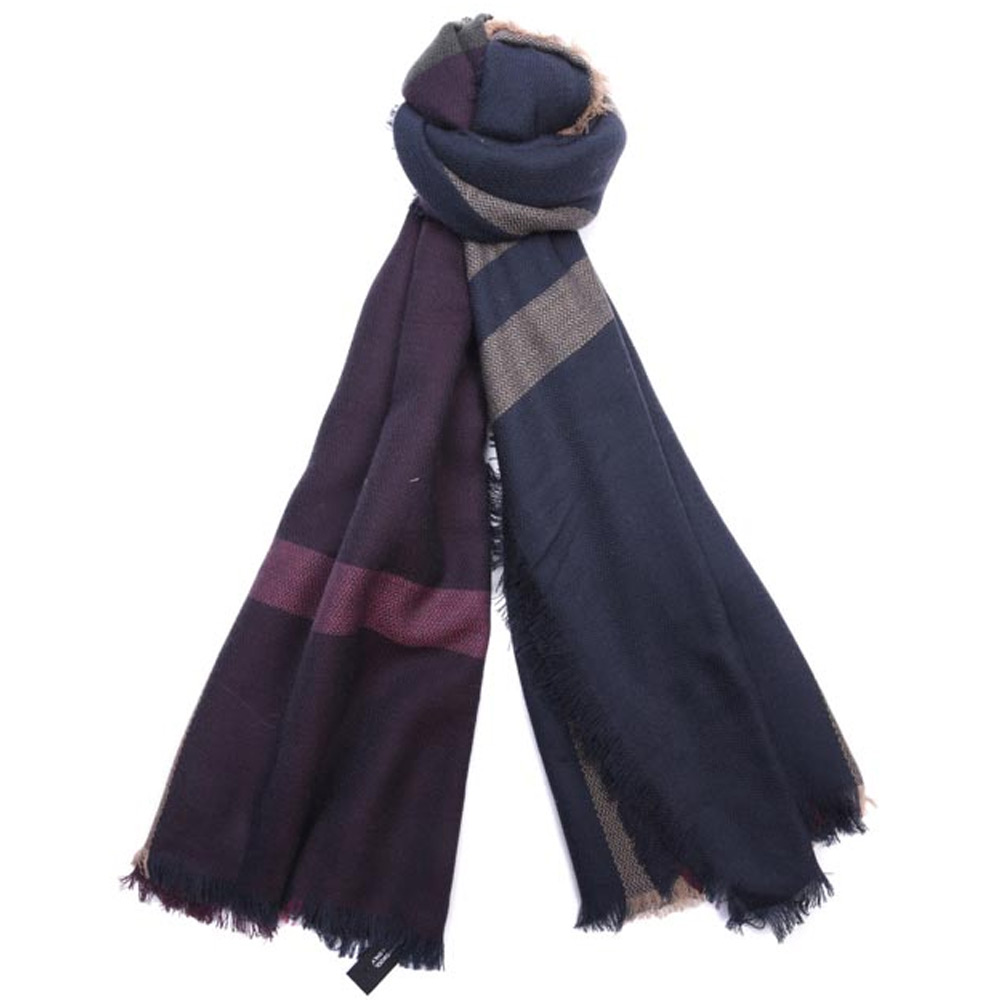 Sjaal Tartan Square Damson Sjaal Tartan Square Damson