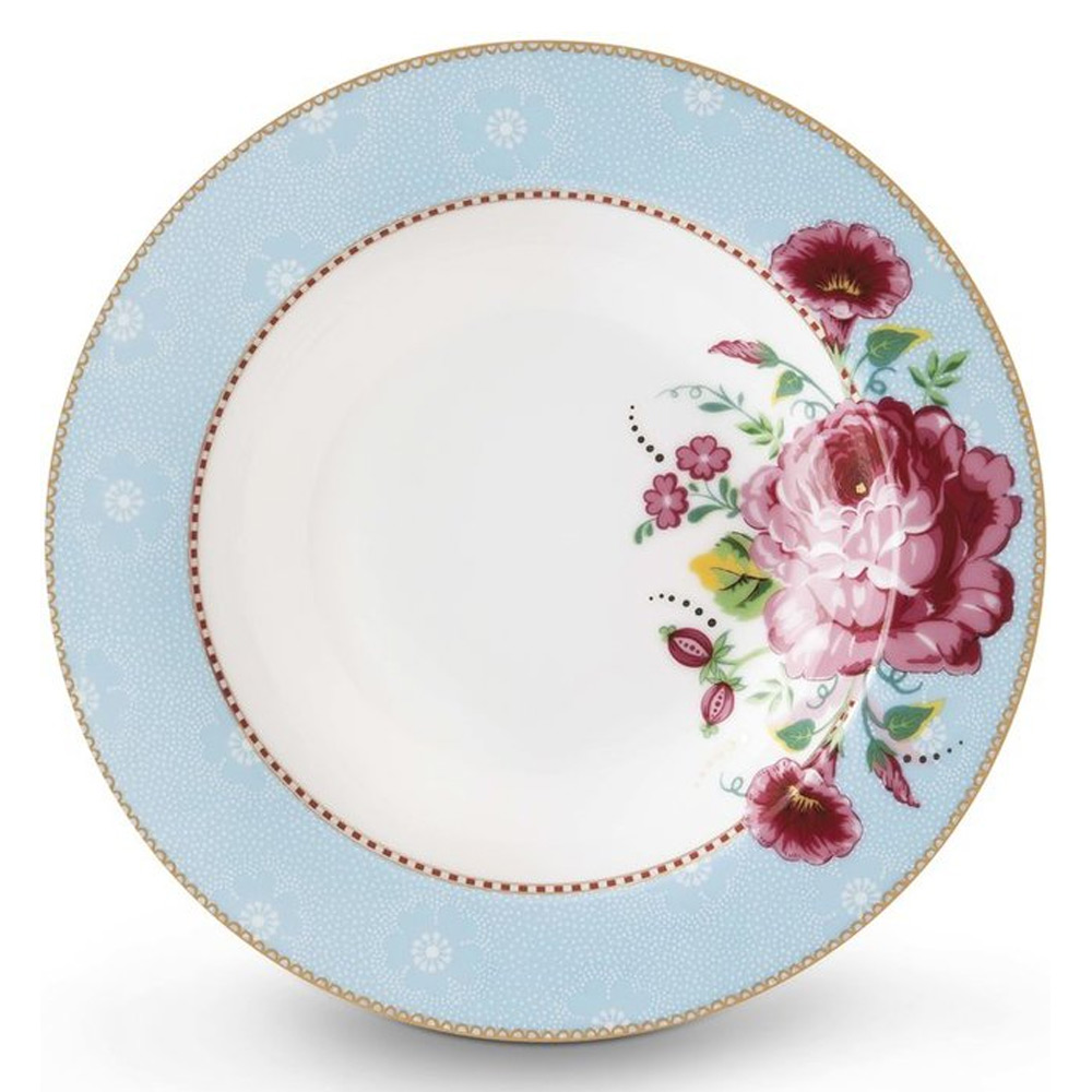 Pip Studio Soepbord Rose Blue 215 pip studio kopen in de aanbieding
