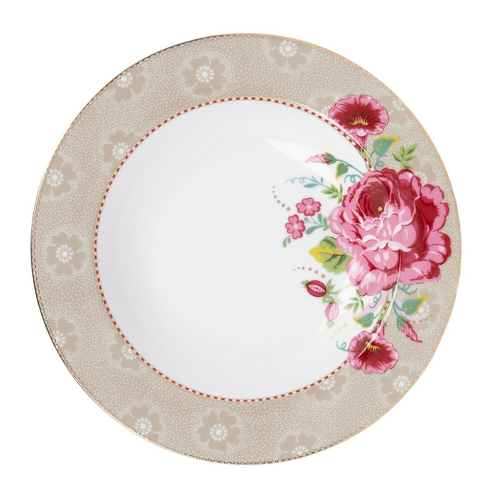 Pip Studio Soepbord Rose Khaki 215 pip studio kopen in de aanbieding