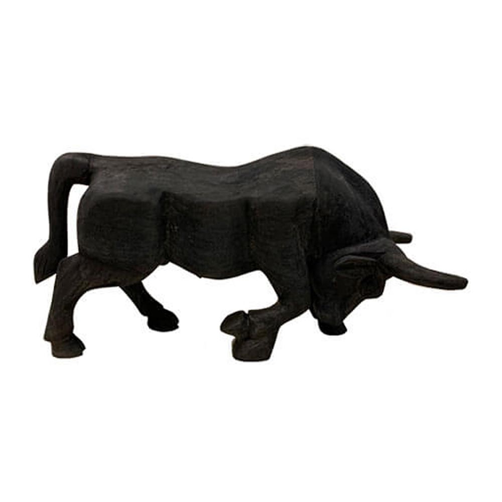 Stier zwart 46 cm Stier zwart 46 cm