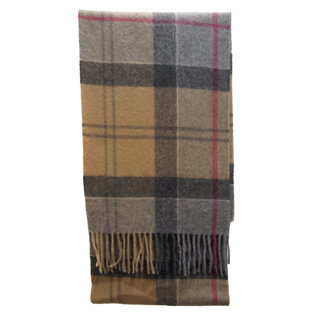 Barbour Tartan Cashmere Scarf winter tartan