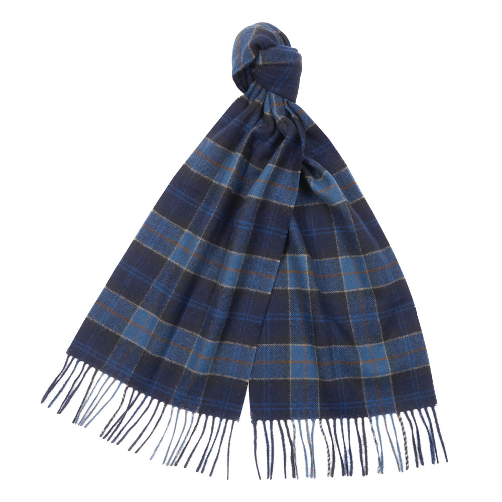 Barbour Tartan Lambswool scarf Midnight tartan