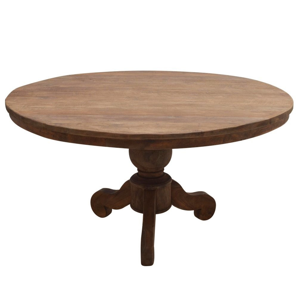 Teak eettafel Rond