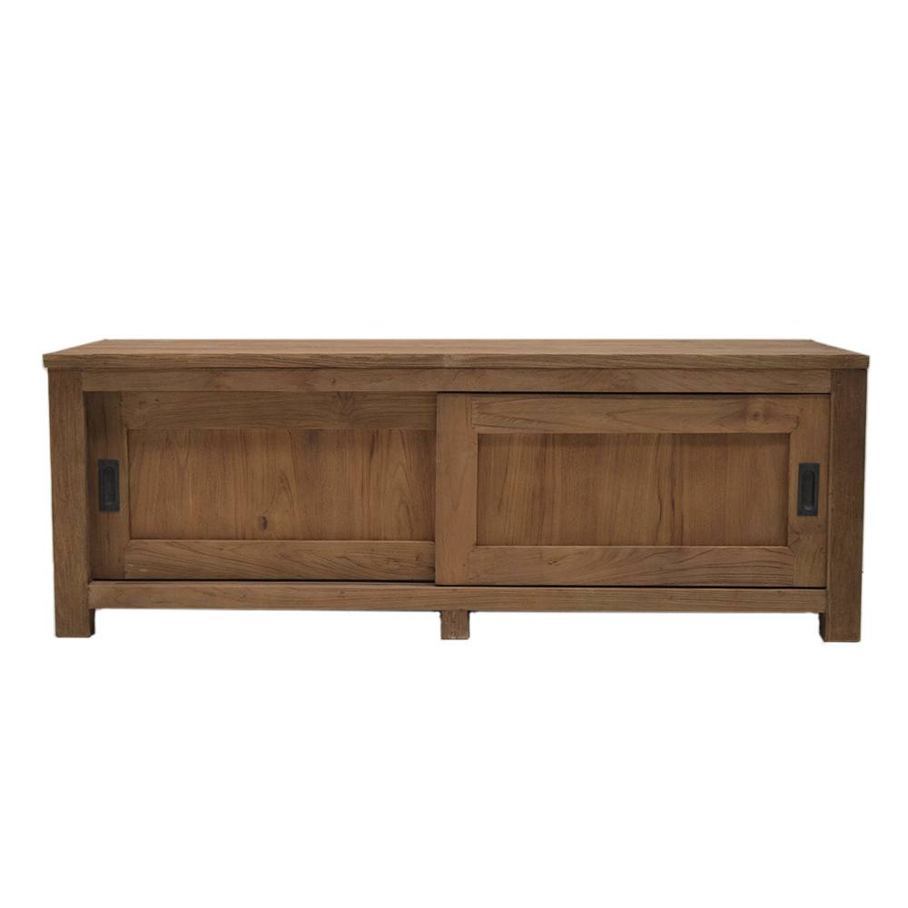 Teak TV-dressoir schuifdeuren