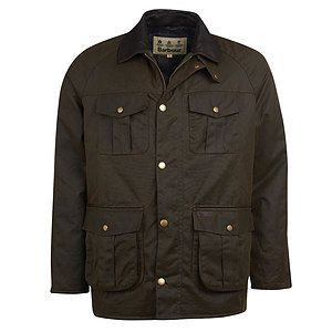 Heren waxjas Hebden olive