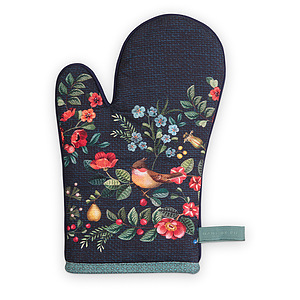 Oven handschoen winter wonderland overall dark blue