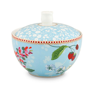 Suikerpot Humming birds blue 300ml