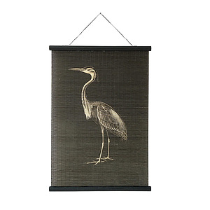 wandkaart bamboe kraanvogel