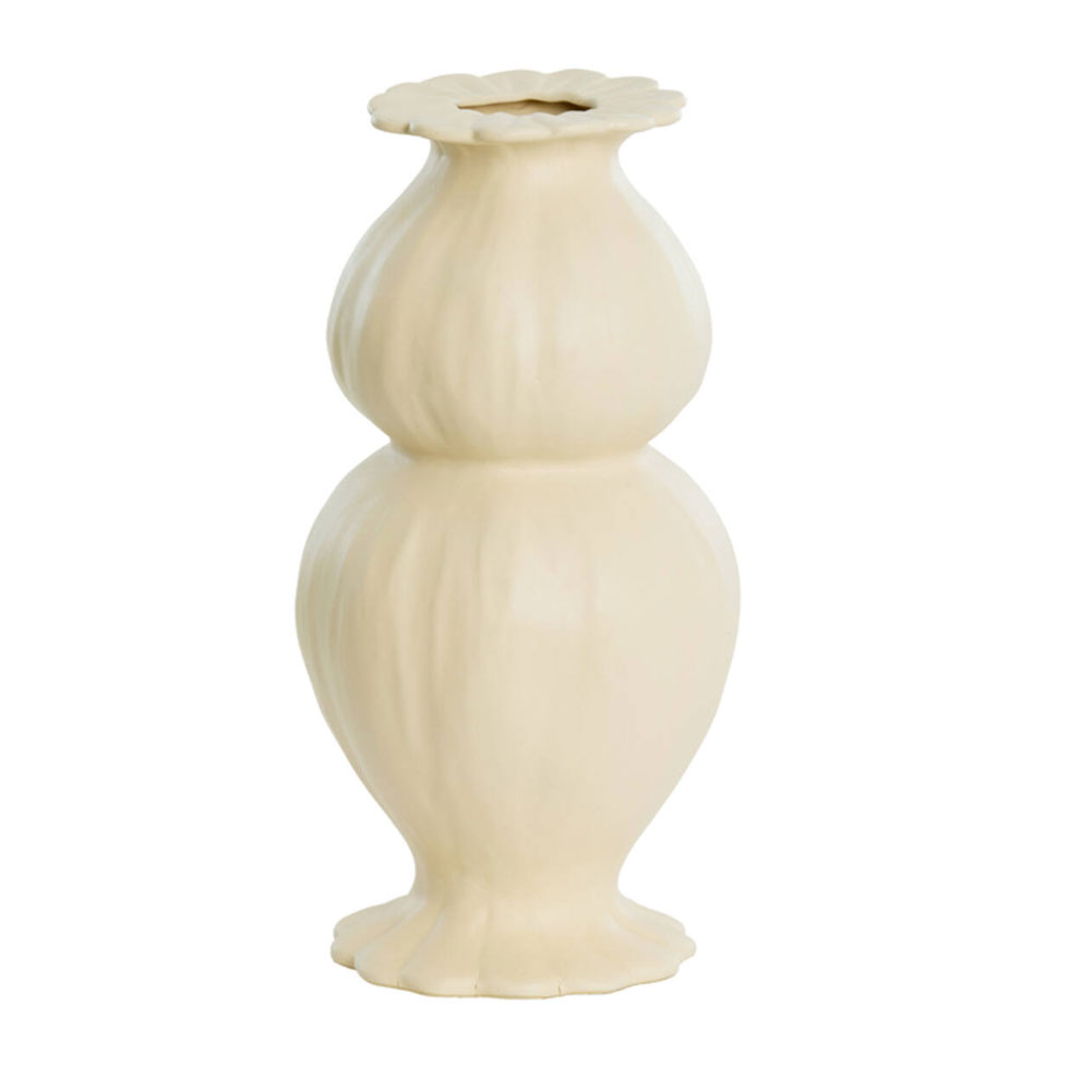 Vaas deco Rewa keramiek creme XL