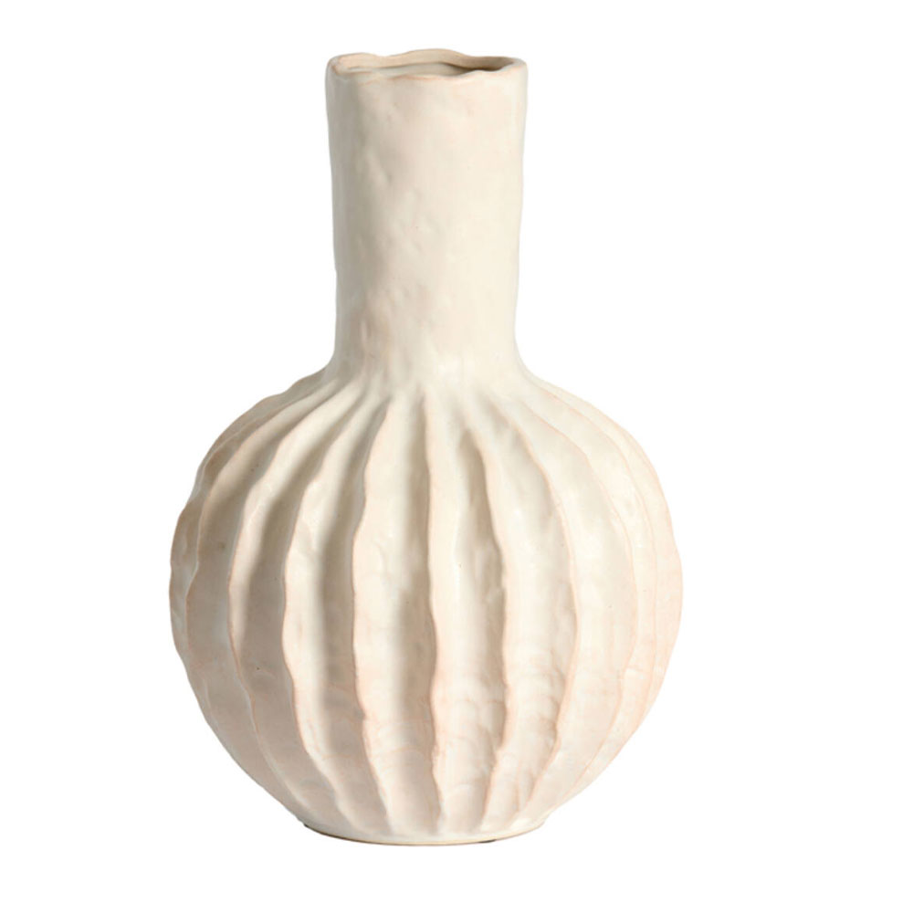 Vaas deco Senago keramiek creme m