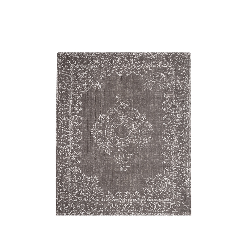 Vloerkleed Vintage - Grijs - Katoen - 140x160 cm Vloerkleed Vintage - Grijs - Katoen - 140x160 cm