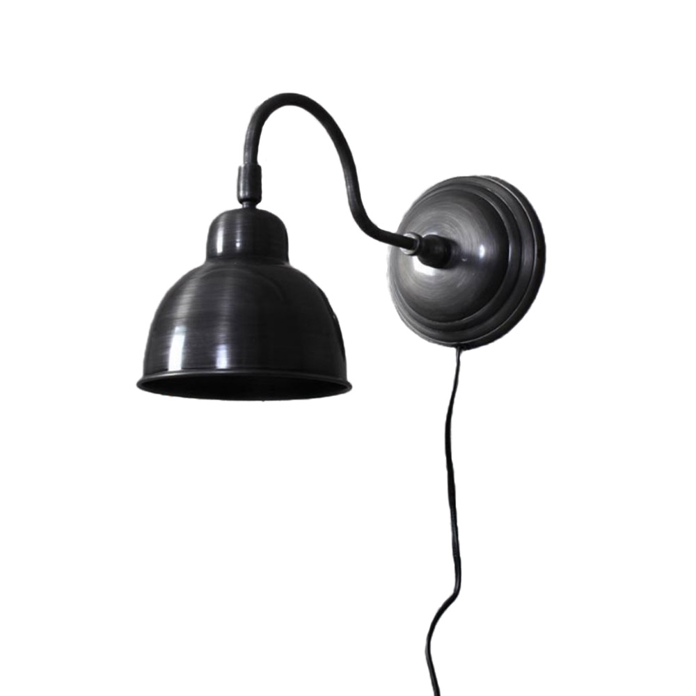 Wand leeslamp Giens M - tin antiek