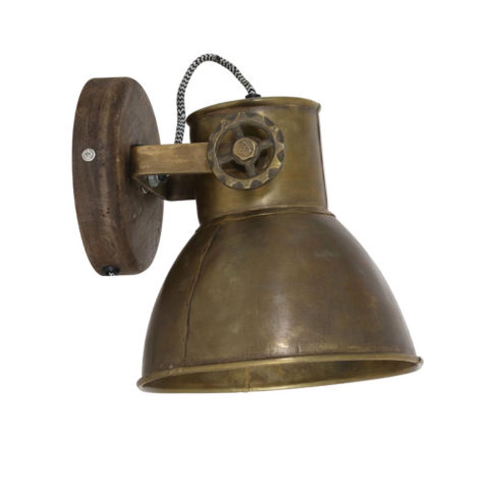 Wandlamp Elay hout antiek brons Wandlamp Elay hout antiek brons