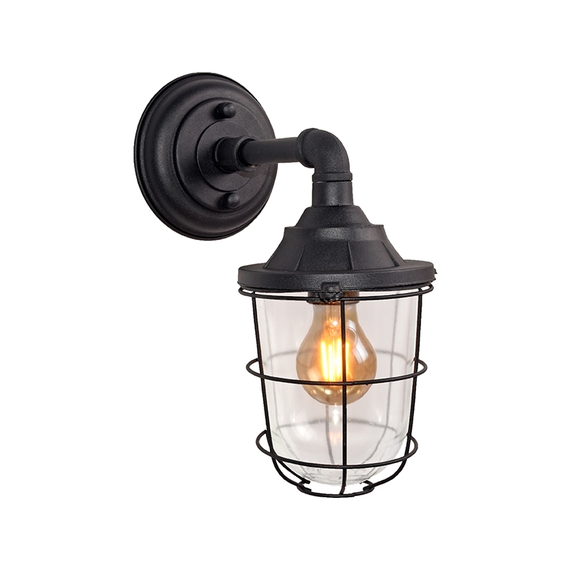 Wandlamp Seal - Zwart - Metaal Wandlamp Seal - Zwart - Metaal