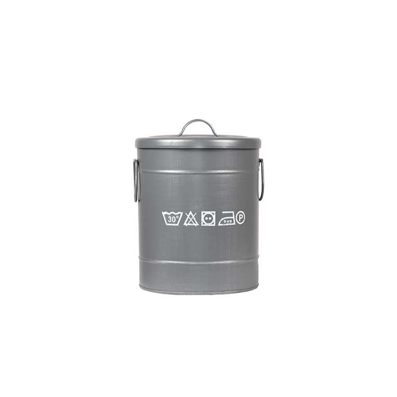 Opbergblik Wasmand - Grijs - Metaal - S Opbergblik Wasmand - Grijs - Metaal - S